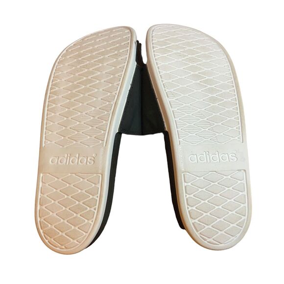 adidas Men's Essentials Comfort Slides Black/White CG3427 Size 10 - Picture 4 of 5